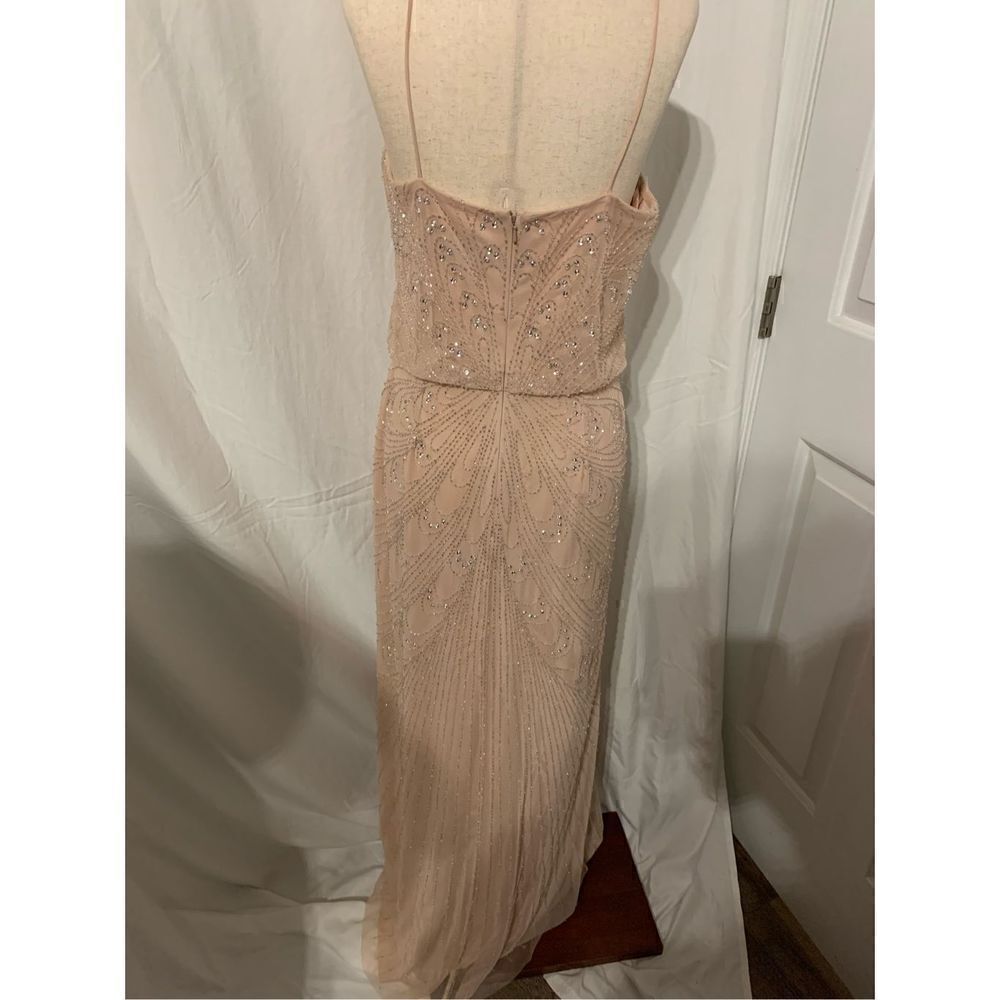 Andrianne papell long dress size 8 pink sequence - Picture 3 of 8